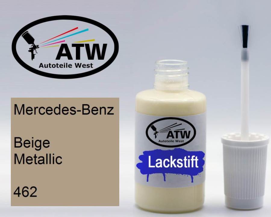 Mercedes-Benz, Beige Metallic, 462: 20ml Lackstift, von ATW Autoteile West.